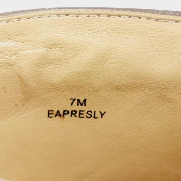 Enzo Angiolini Eapresly Brown Leather Stiletto Heels Studs Ankle Bootie E398 - Picture 10 of 15